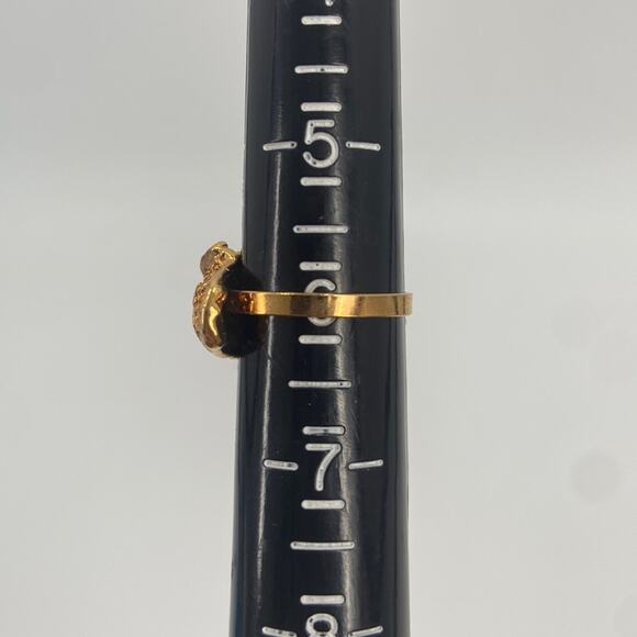 Gold Owl cocktail ring - Picture 2 of 4